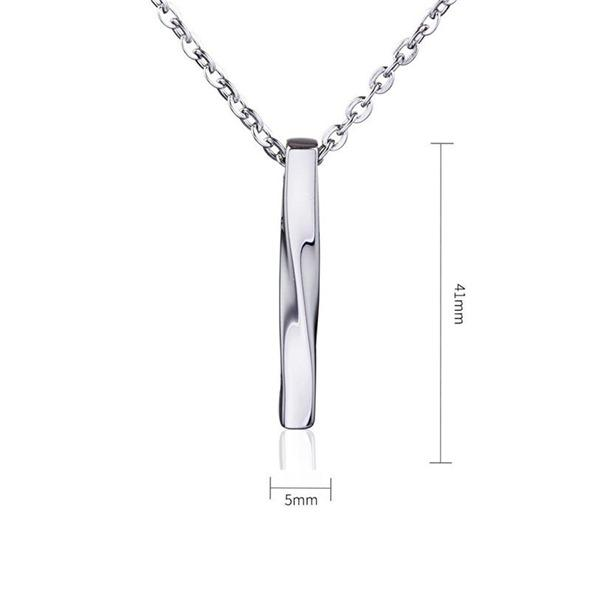ネックレス メンズ スティック ステンレス チェーン約60cm 人気 20代 30代 40代 50代 お贈り物に ペンダント シンプル シルバー 小物