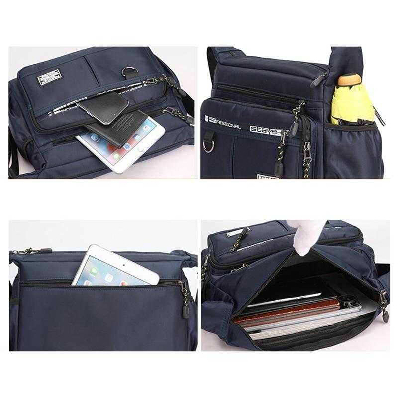 ショルダーバッグ メンズ 多収納バッグ レディース 軽量 男女兼用 即納 メッセンジャーバッグ 大容量 防水撥水 多ポケット 斜め掛け カジュアル 送料無料