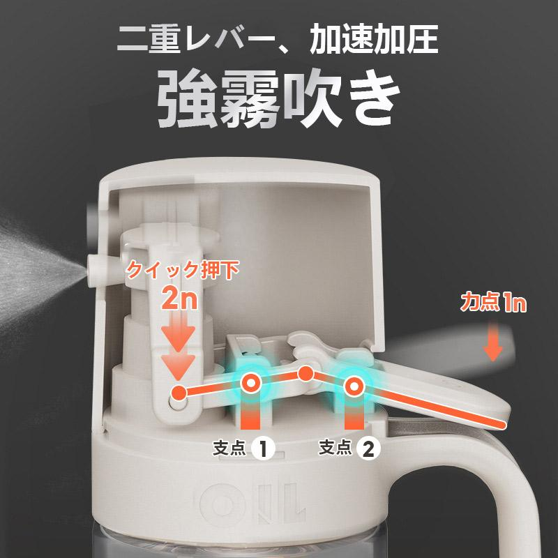 オイルスプレー オリーブオイル スプレー 120° 耐熱ガラス 霧吹き 料理用 油 スプレー 調理用オイルミスター 噴霧器ボトル 新生活