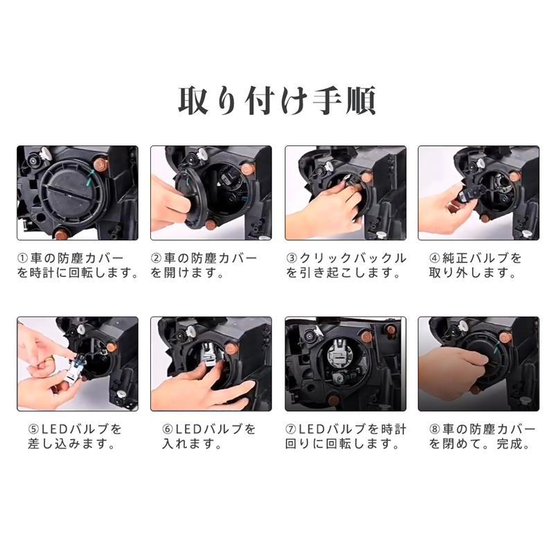 H4 LEDバルブ LED ヘッドライト 2個入 Hi/Lo切替 フォグランプ 超高輝度 車 バイク 6500K 16000lm 車検対応 防水仕様