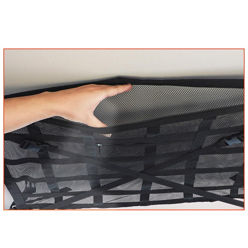 車用 天井 収納 ネット ルーフ キャンプ アウトドア 車内 車中泊 SUV 荷物 レジャー 温泉 旅行 帰省 ドライブ スキー スノーボード