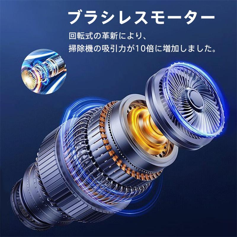 ハンディークリーナー 掃除機 コードレス サイクロン 32000pa 4WAY 強力吸引 超軽量 吹き付け 家庭用 車載 USB充電式 ダニ 静音