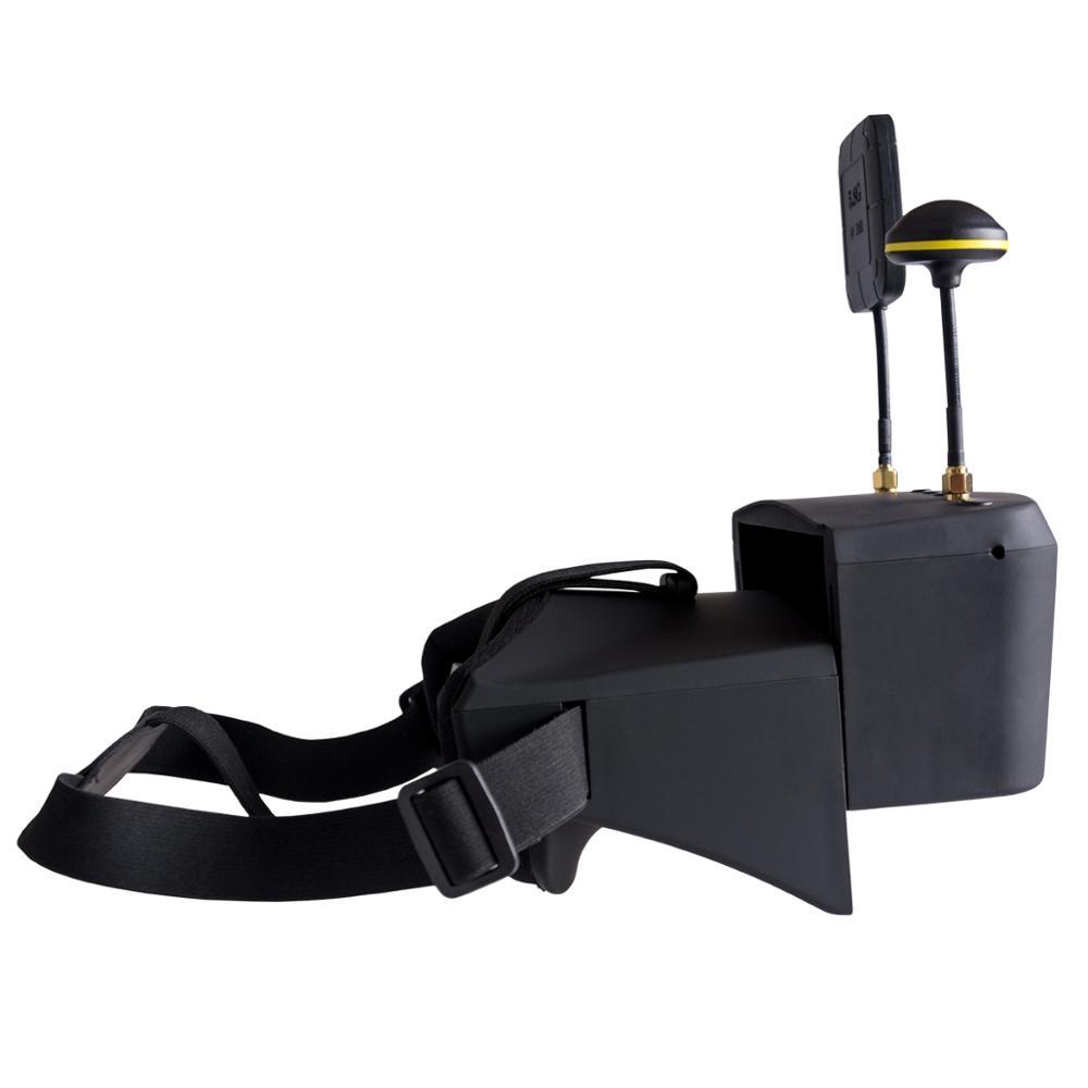 800D 5 Inch 40ch 5.8ghz FPV Goggles with Built in DVR and Split Monitor Design