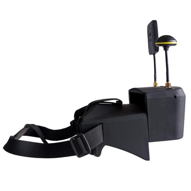 800D 5 Inch 40ch 5.8ghz FPV Goggles with Built in DVR and Split Monitor Design