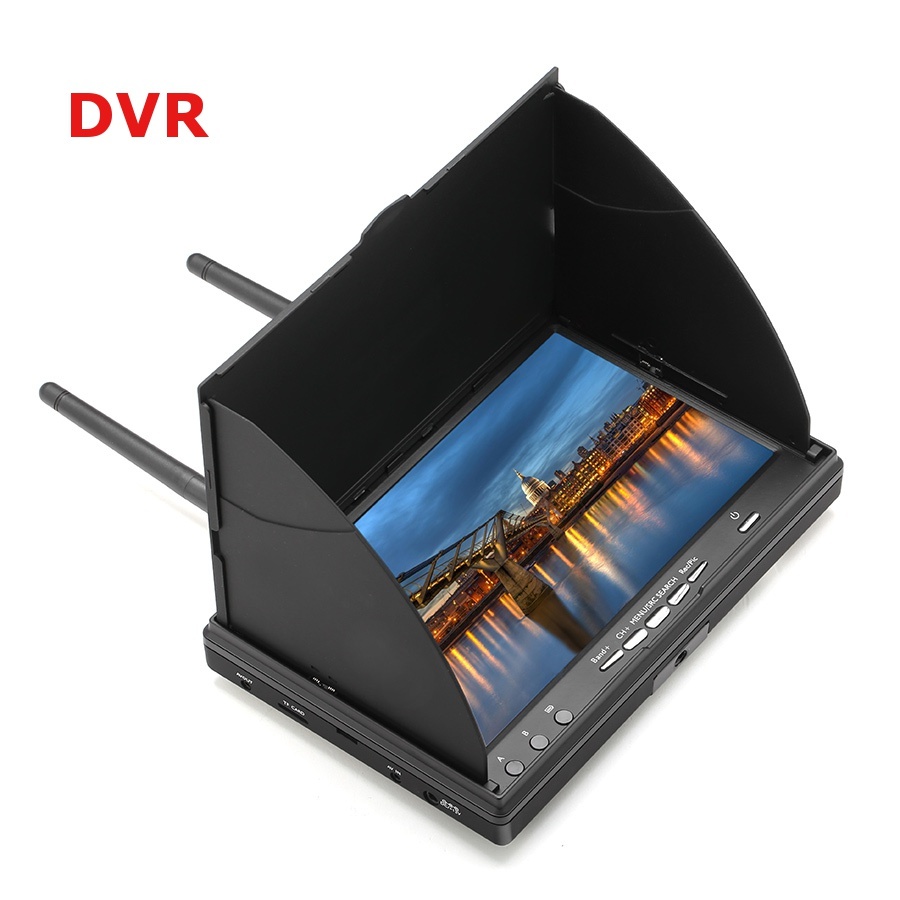 5802 7 Inch TFT LCD 800*480 600cd/m2 5.8ghz Diversity Receiver Monitor