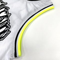 Mesh Sublimated Basketball Jerseys With Embroidery Logo
