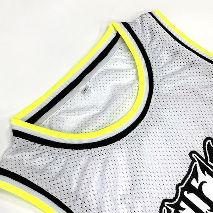 Mesh Sublimated Basketball Jerseys With Embroidery Logo