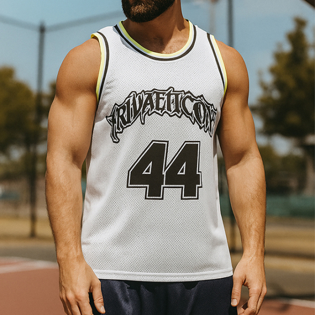Mesh Sublimated Basketball Jerseys With Embroidery Logo