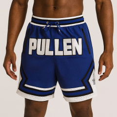 Custom Mesh Sublimated Basketball Shorts With Embroidery Logo