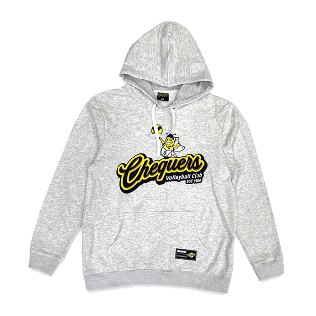 Custom Volleyball Club Grey Hoodie | Unisex Sports Pullover Sweatshirt