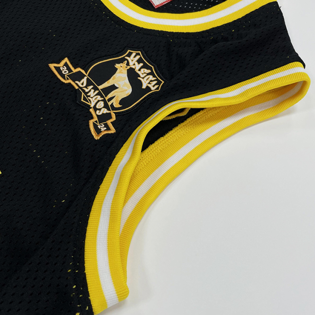Custom Black Streetwear Basketball Jersey With Flat Embroidery & Patch