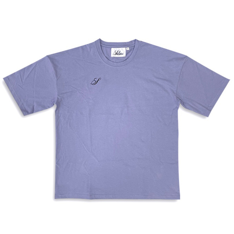 Custom Purple T-Shirt | Trendy & Comfortable Streetwear with Embroidered Logo