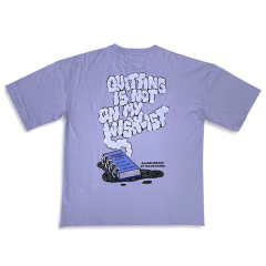 Custom Purple T-Shirt | Trendy & Comfortable Streetwear with Embroidered Logo