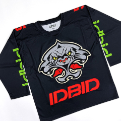 Custom Black Ice Hockey Jersey | Sublimated Hockey Uniform