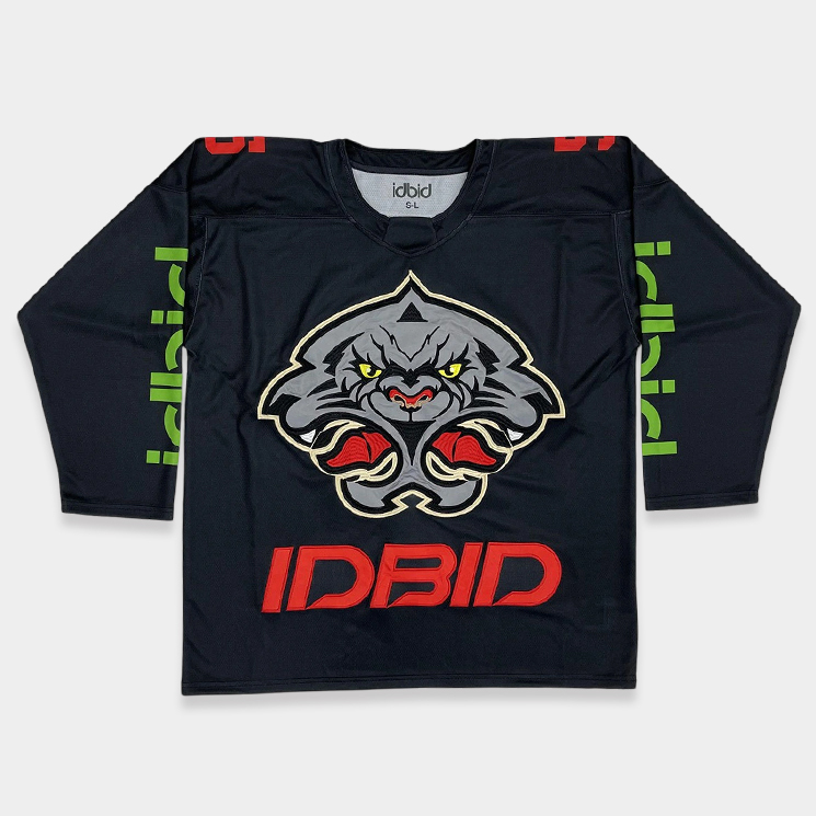 Custom Black Ice Hockey Jersey | Sublimated Hockey Uniform