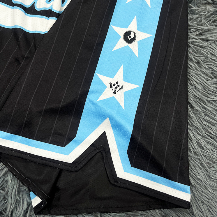 Men’s Custom Basketball Shorts – Black & Green Full Sublimation Design