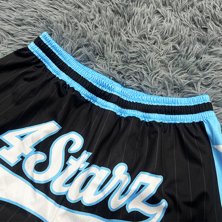 Men’s Custom Basketball Shorts – Black & Green Full Sublimation Design