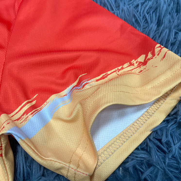 Custom Orange Polo Shirt for Men – Full Sublimation Sportswear