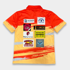 Custom Orange Polo Shirt for Men – Full Sublimation Sportswear