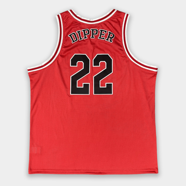 Custom Red Mesh Basketball Jersey – Classic Patch Embroidery Design