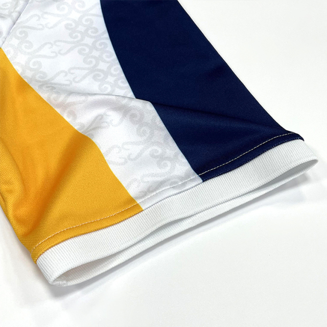 Custom White Soccer Jersey – Embroidered Logo & Sublimation Design
