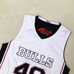 Custom Reversible Basketball Uniform Set – Black & White Full Sublimation Design