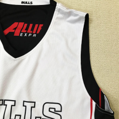 Custom Reversible Basketball Uniform Set – Black & White Full Sublimation Design