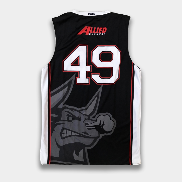 Custom Reversible Basketball Uniform Set – Black & White Full Sublimation Design