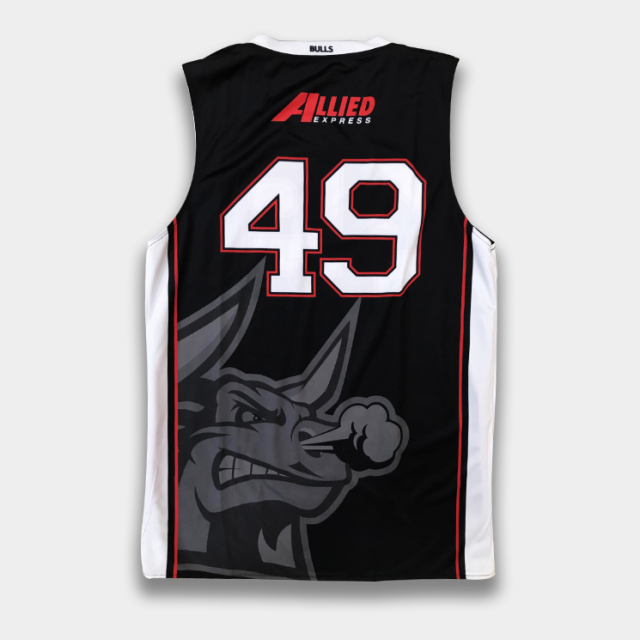 Custom Reversible Basketball Uniform Set – Black & White Full Sublimation Design