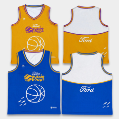 Custom Reversible Basketball Jersey – Full Sublimation Basketball Uniform