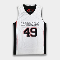 Custom Reversible Basketball Uniform Set – Black & White Full Sublimation Design