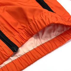 Custom Orange Zip-Up Windbreaker Hoodie – Lightweight Sports Jacket with Sublimation Print