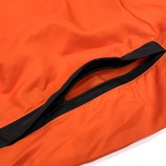 Custom Orange Zip-Up Windbreaker Hoodie – Lightweight Sports Jacket with Sublimation Print