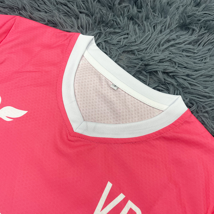 Pink Custom Soccer Jersey – Lightweight Sublimation Football Shirt