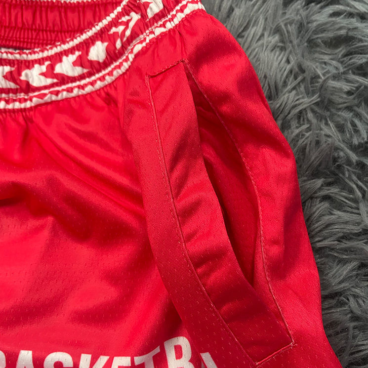 Custom Sublimation Red Basketball Shorts