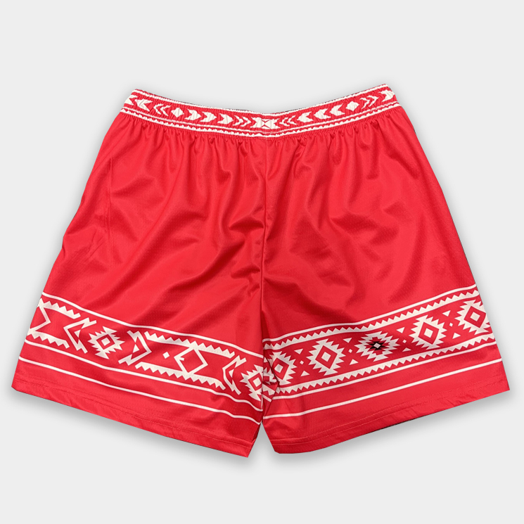 Custom Sublimation Red Basketball Shorts