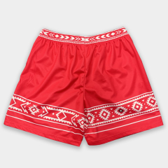 Custom Sublimation Red Basketball Shorts