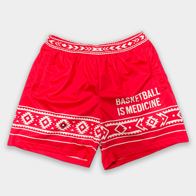 Custom Sublimation Red Basketball Shorts