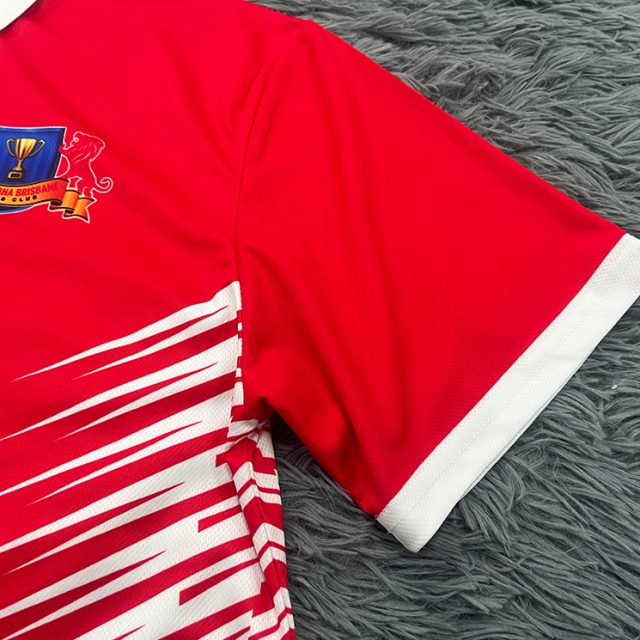 Custom Red Sublimation Polo Shirts