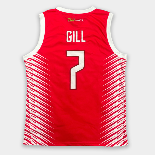 Custom Sublimated Red Basketball Jersey Set – Personalized Team Uniforms