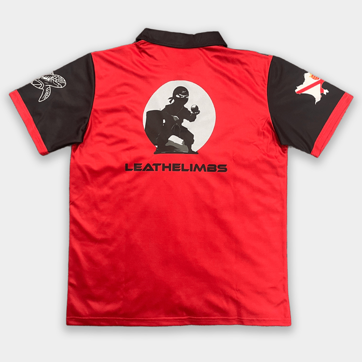 Custom Sublimation Red Polo Shirt – E-Sports Uniform