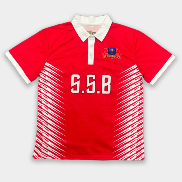 Custom Red Sublimation Polo Shirts