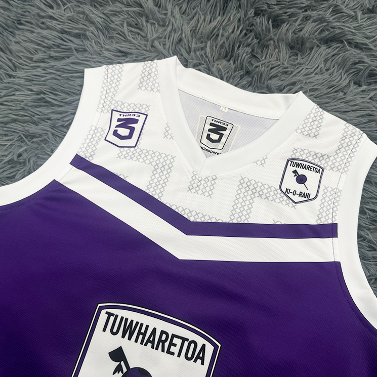 Custom Sublimated Basketball Uniform Sets – Purple Jersey & Shorts, Fully Personalized
