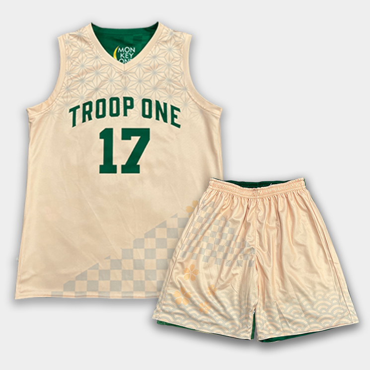 Green Reversible Basketball Jerseys – Custom Sublimated 2-in-1 Uniform Sets