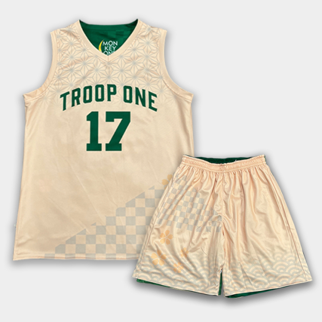 Green Reversible Basketball Jerseys – Custom Sublimated 2-in-1 Uniform Sets