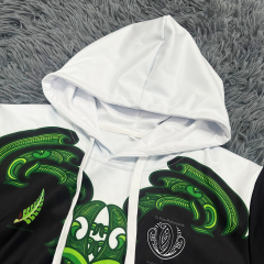 Custom Black Sublimation Sports Hoodie – Fully Personalized Team & Training Pullover