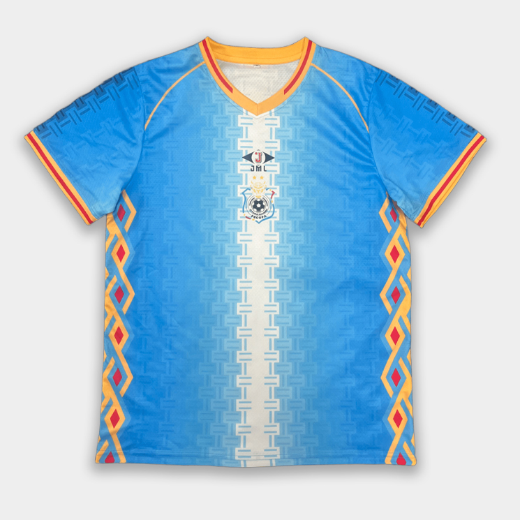 Vintage-Style Custom Soccer Jersey (Sublimation + Heat-Transfer Logo)