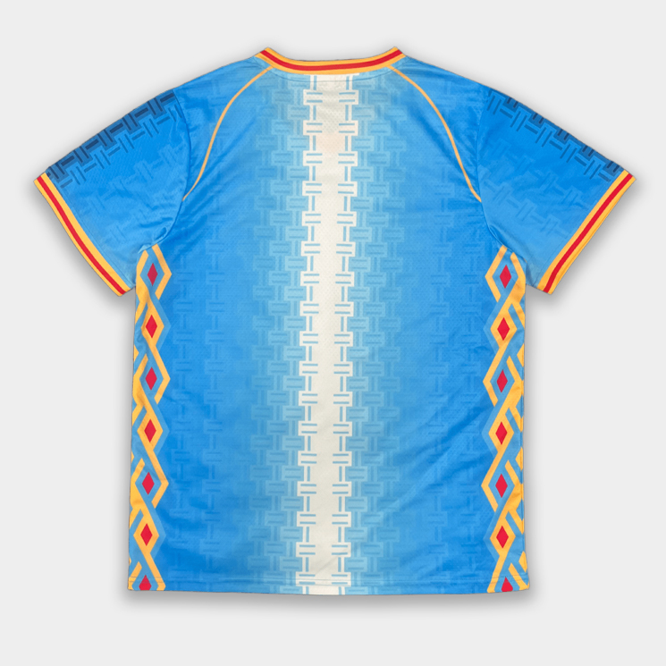 Vintage-Style Custom Soccer Jersey (Sublimation + Heat-Transfer Logo)