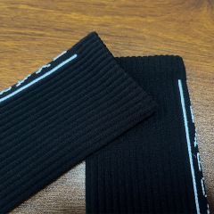 Black Men’s Silicone Grip Basketball Socks