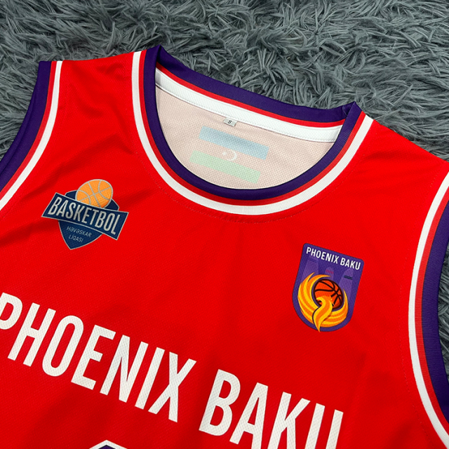 Custom Basketball Jersey Sets - Red & Black Team Uniforms